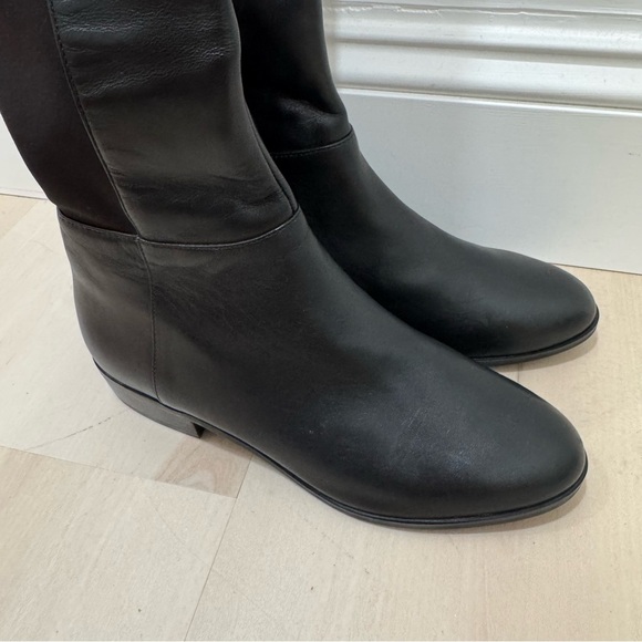 EUC Michael Kors Bromley Over the Knee Riding Boot Black Leather Women's 5 - Picture 7 of 16